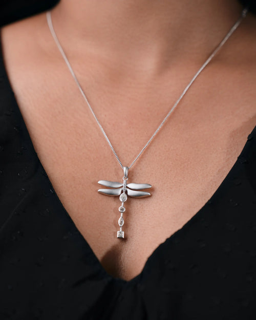 Eveil Necklace Worn On Neck Minimal Styling
