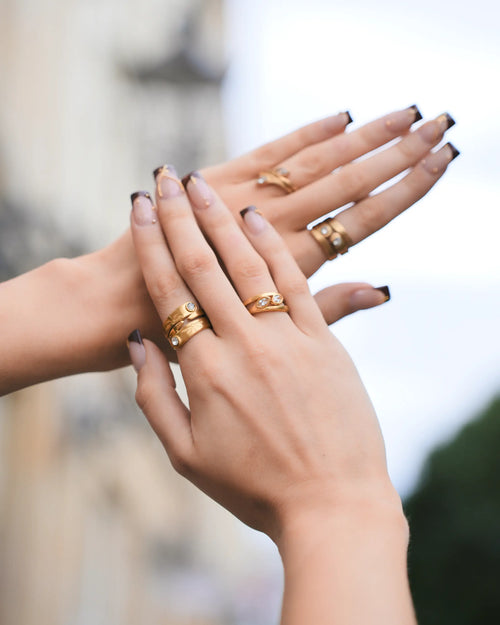 Faith Dawnlight Ring Combo Close Detail Symbolic Jewelry For Women
