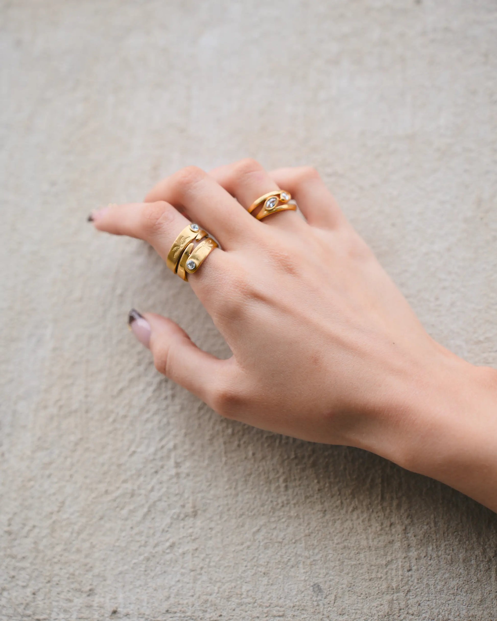 Faith Dawnlight Ring Combo Zircon Stone Detail Transformation Jewelry
