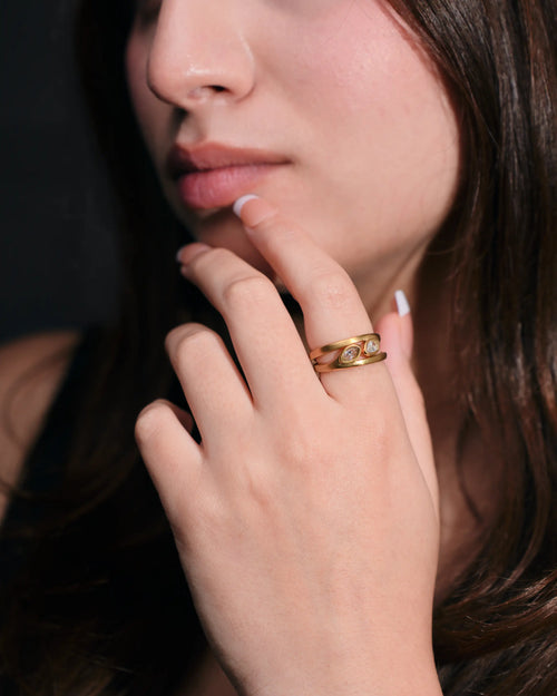 Faith Ring Close Detail Jewelry For Self Love And Inner Strength

