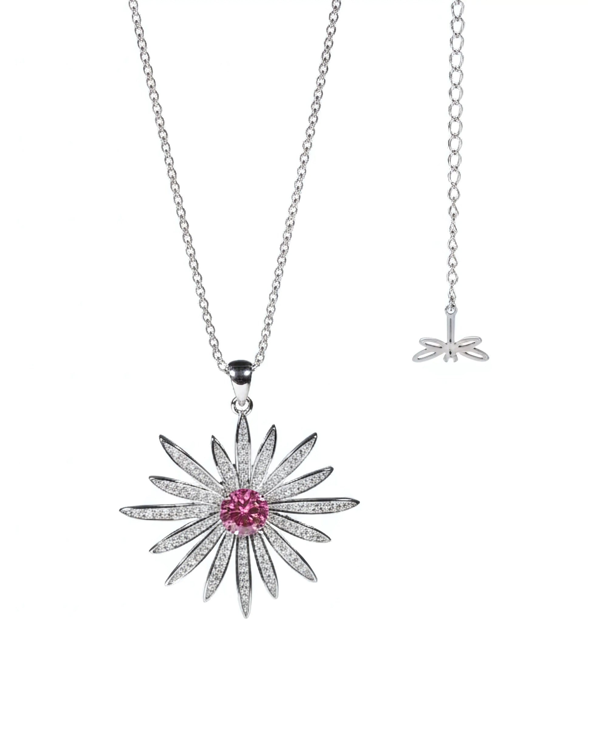 Serenya Necklace Worn On Neck Minimal Styling

